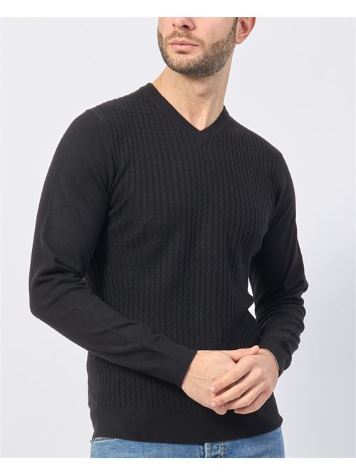 Yes Zee Men's Wool Blend V-Neck Sweater YES ZEE | M812-ZS000801